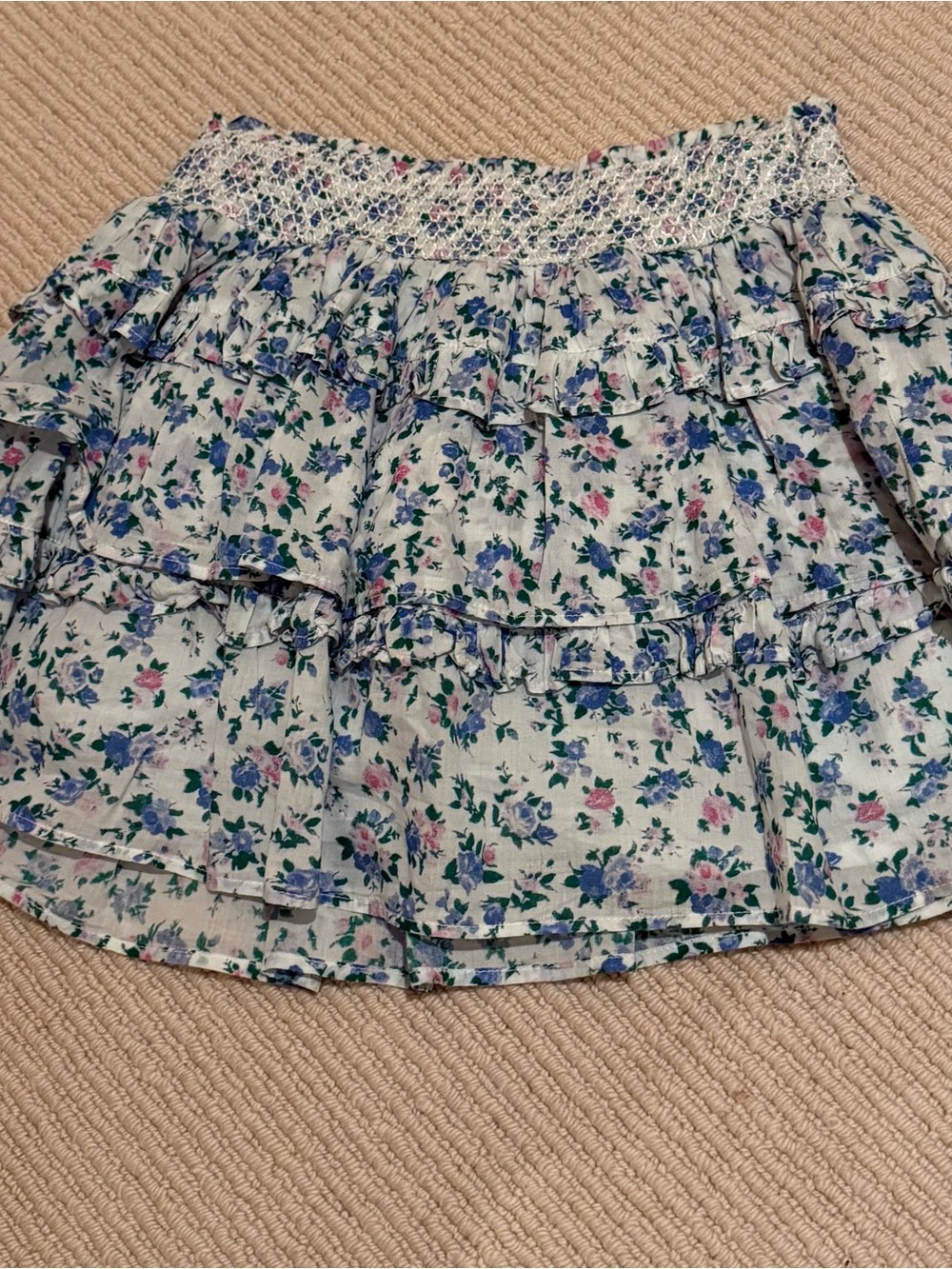 LoveShackFancy Girls Floral Ruffle Skirt 10Y- worn once!!